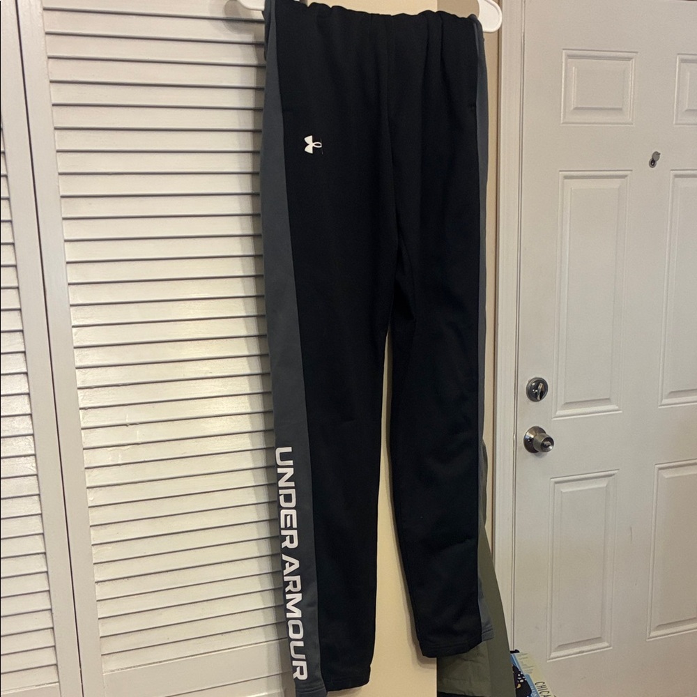 Under Armour Black and Gray Athletic Pants